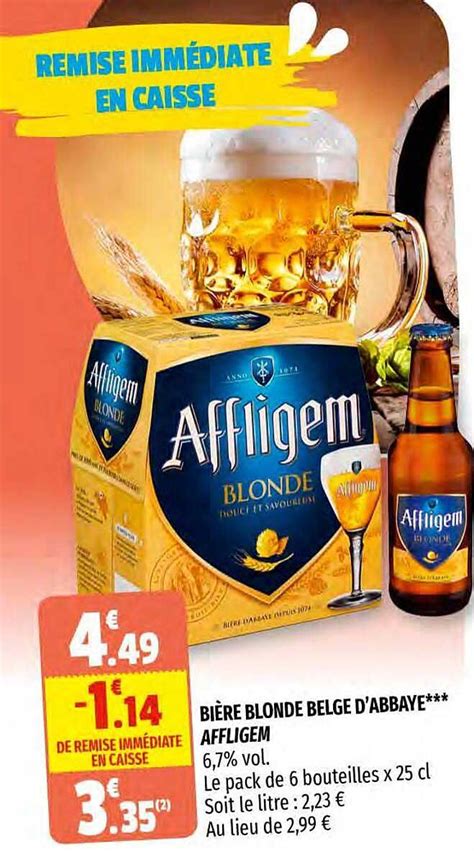 Promo Bi Re Blonde Belge D Abbaye Affligem Chez Coccinelle Supermarch Icatalogue Fr