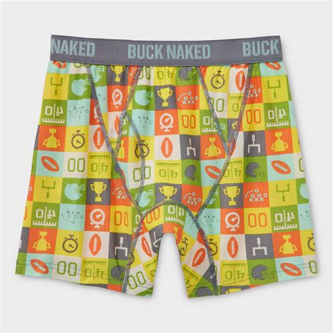 Men S Buck Naked Pattern Boxer Briefs Duluth Trading Company