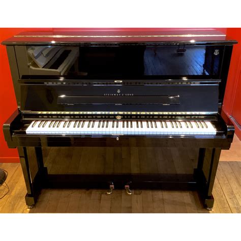 PIANO DROIT STEINWAY SONS V125 NOIR BRILLANT