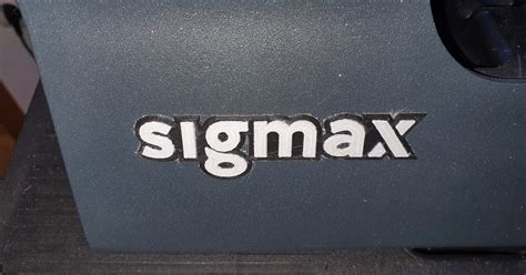 Sigmax Logo To Replace Broken Vinyl Logo Of Bcn3d Sigmax 3d Printer