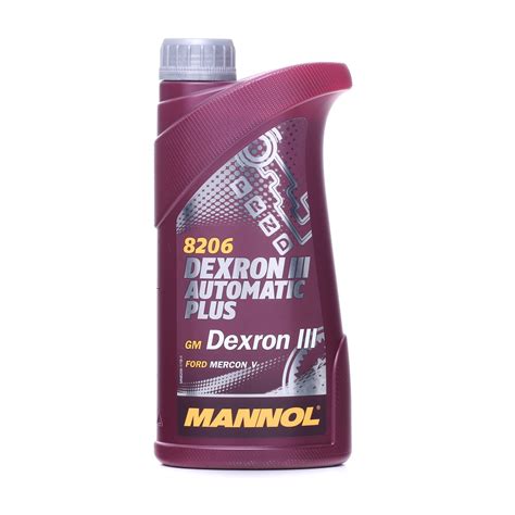 MN8206-1 MANNOL Automatic Plus, Dexron III Automatikgetriebeöl ATF III ...