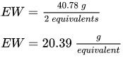 Equivalent Weight Overview & Formula | How to Calculate Equivalent ...