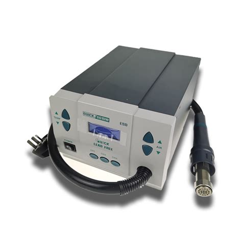 Quick DW Digital Lead Free Hot Air Disassembly Station With Pcs Hot Air Gun Nozzle