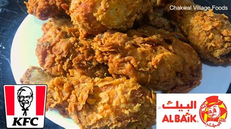 Homemade Crispy Fried Chicken Recipe Kfc Al Baik Style Chicken