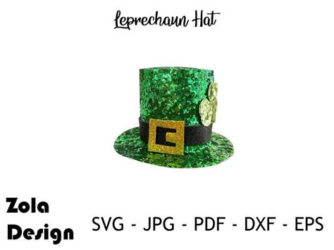 Leprechaun Hat Template Svg St Patrick Hat Template Svg Hat Template