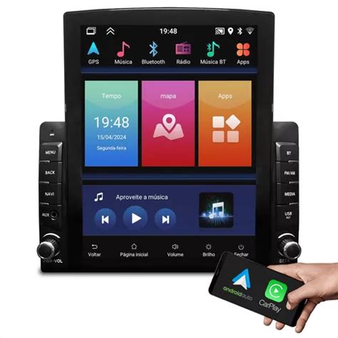 Multimidia Tesla Carplay Android Auto Encaixe Polegada Frete Gr Tis