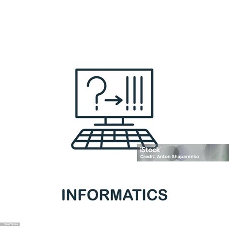 Informatiksymbol Aus Wissenschaftlicher Sammlung Einfaches