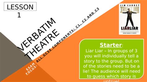 Verbatim theatre ,Year 8 or 9 Drama . by Adaora2525 | Teaching Resources