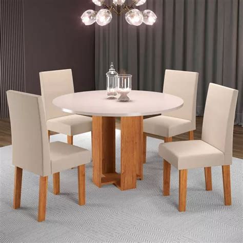 Mesa De Comedor Marta Mel Blonde Nude De Plazas Viero MercadoLibre