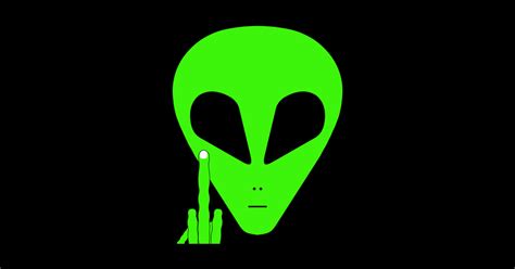 Alien Fuck You 3 Ufo Sticker TeePublic