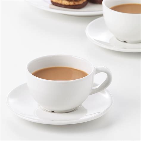 Vardagen Coffee Cup And Saucer Off White 14 Cl Ikea Eesti