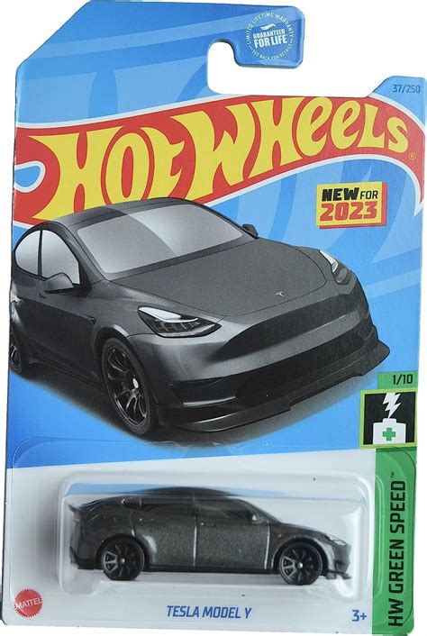 Amazon Hot Wheels Tesla Model Y HW Green Speed 1 10 Gray 37 250 Toys Games