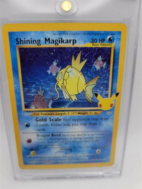 Shining Magikarp Nm Pokemon Th Anniversary Celebrations Values