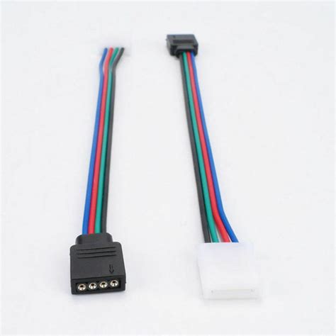 X Pin Male Female Connector Wire Cable For Rgb Led Strip