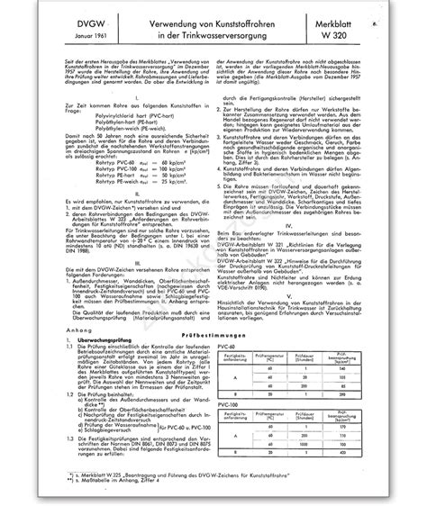 W 320 Merkblatt 1961-01