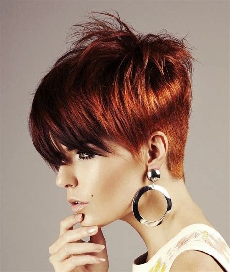 Red Straight Coloured Multi-tonal: Short Hair for Women | Short red ...