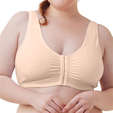 Vedolay Lingerie For Women Naughty Women S Super Soft Wireless Lightly Lined Comfort Bra Beige L