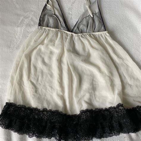 Vintage Victoria Secret Lace Baby Doll Lingerie Depop