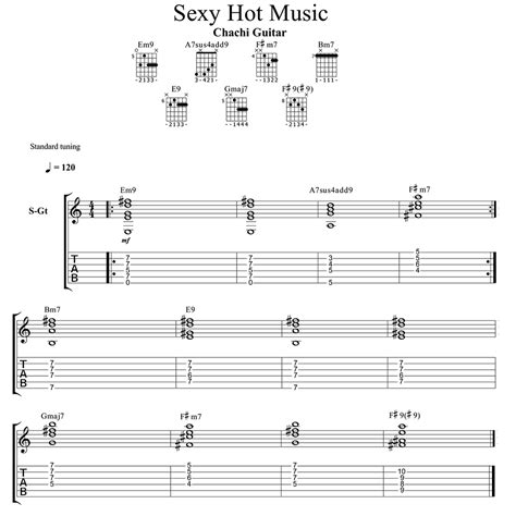 Hot Guitar Sexy Music Cómo Tocar Música de Película Chachi Guitar