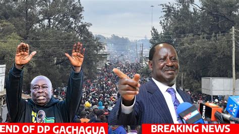 Breaking News Pigo Kwa Gachagua Baada Ya Waandamanaji Nyeri Kumpa