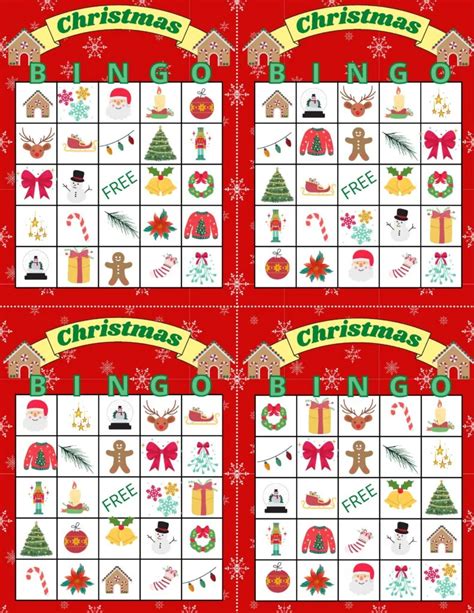 Christmas Bingo Game: A Fun and Festive Holiday Activity for All Ages ...