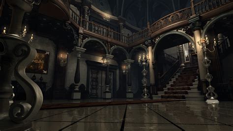 Mansion Hall Environment B O W Qin Mansions Mansion Interior Dark