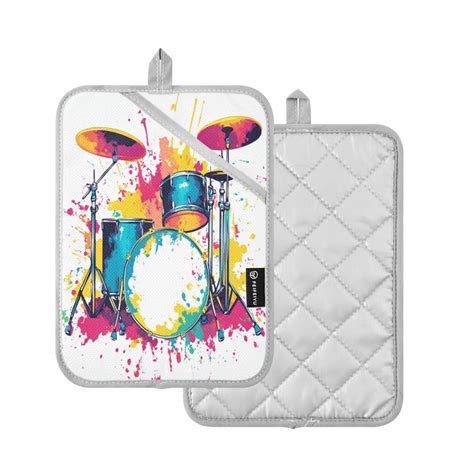 Pcs Pot Holders Sets Oven Mitts Square Potholders Oven Hot Pads Heat Resistant For Kitchen