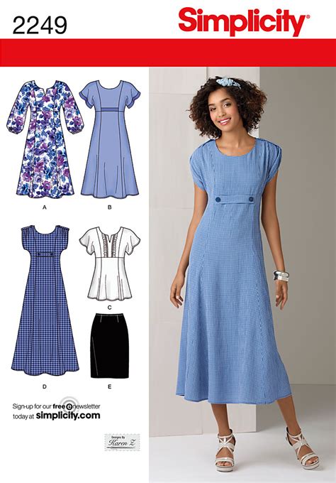 Simplicity 2249 Misses Plus Size Dresses