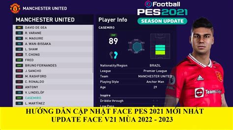 Pes Pc C P Nh T Face M I Nh T Pes Update Face V M A