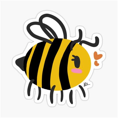 Bumble Bee Sticker By Birdeggs Redbubble