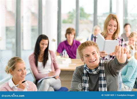 Class At High School Students In Classroom Royalty Free Stock Images
