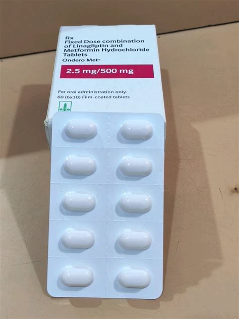 500mg Ondero Met Tablet At Rs 250box Linagliptin In Kolkata Id