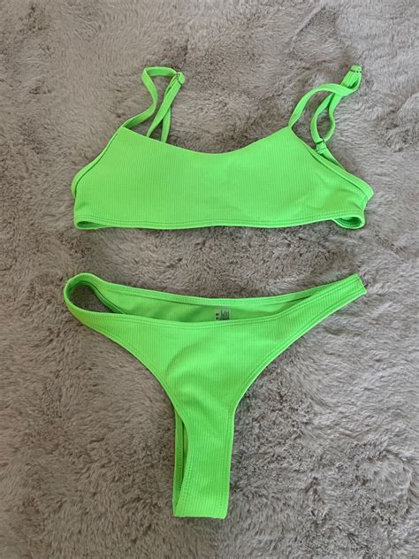 Neon Green Bikini Set On Carousell
