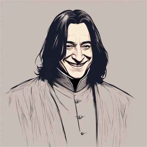 Snape smile by TammiWid on DeviantArt