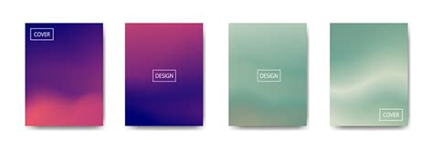 Set Latar Belakang Abstrak Dengan Warna Gradasi Yang Indah Latar