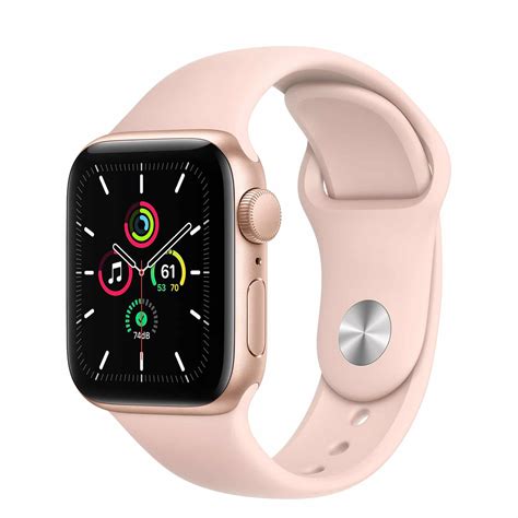Buy Apple Watch SE Gold Aluminium Case with Pink Sand Sport Band | Sync