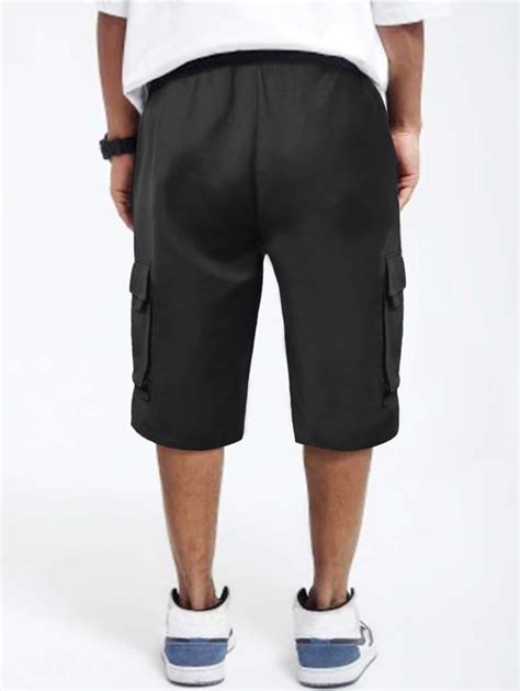 Manfinity Hypemode Loose Fit Men S Cargo Baggy Shorts With Flap Pockets