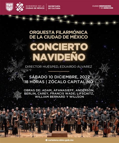 LA ORQUESTA FILARMÓNICA DE LA CIUDAD DE MÉXICO DARÁ CONCIERTO NAVIDEÑO