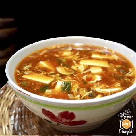 Chinese Hot And Sour Soup With Tofu Chicken And Mushrooms Recipes Are Simple
