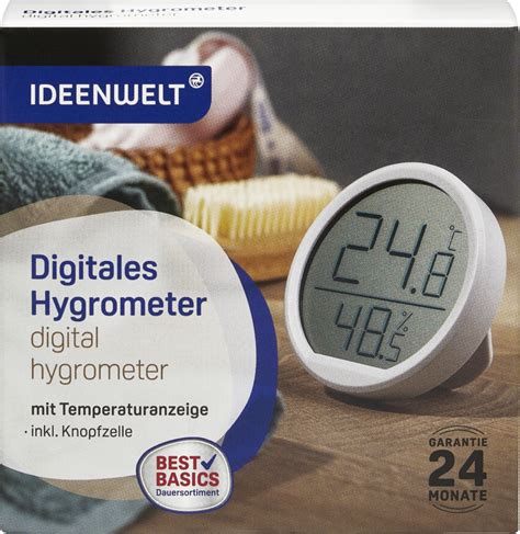 IDEENWELT Best Basics Digitales Hygrometer Von ROSSMANN Ansehen