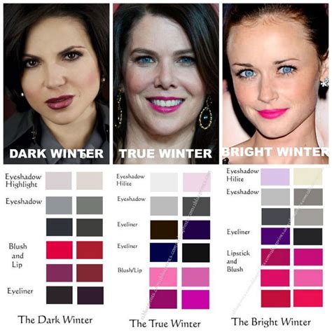 Winter Skin Tone True Winter Makeup Winter Eyeshadow