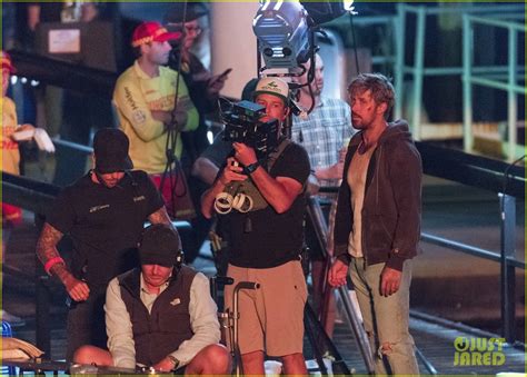 Photo Ryan Gosling Sprayed Down Boat Scene Fall Guy Sydney Photo