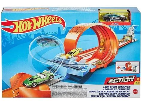 Pista De Carrinhos Hot Wheels Campeonato De Looping Mattel Frete grátis