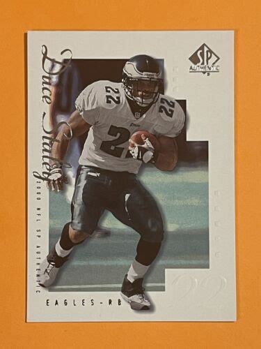 2000 Upper Deck Sp Authentic Football Card 63 Duce Staley Ebay