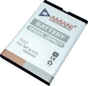 Amani Mobile Battery For Intex Int L V Price In India Buy Amani