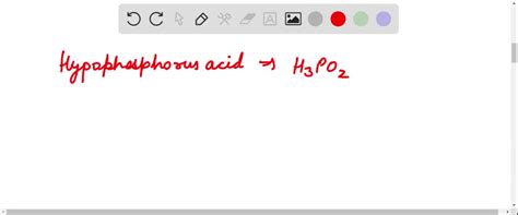 SOLVED:The structural formula of hypophosphorus acid