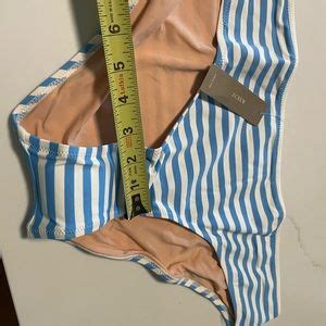 J Crew Swim J Crew Surf Hipster Bikini Bottom In Stripes Nwt Size Xxl Green And White