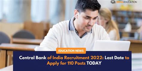 Central Bank Of India Recruitment Last Date To Apply For