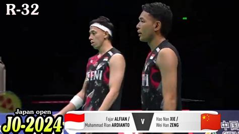 R Fajar Alfian Muhammad Rian Ardianto Vs Xie Hao Nan Zheng Wei Han