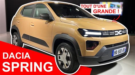 Dacia Spring L Lectrique La Moins Ch Re Du March Fait Peau